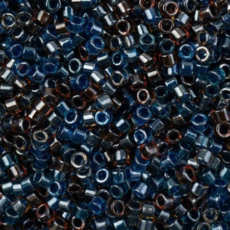 Sparkling Sapphire Lined Delica Bead #0992 (11/0 Size, 5.2g) - Perfect for Jewelry Making, Beadwork & DIY Crafts