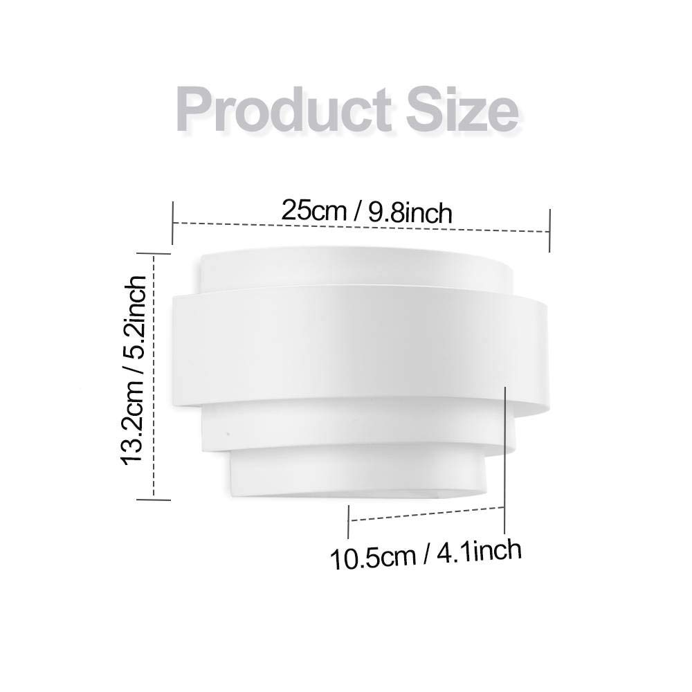 Glighone LED Wall Lights Indoor - Modern Up Down Wall Sconce Lighting with Bulbs Included | Uplighter & Downlighter for Living Room, Bedroom, Corridor, Hallway | Cool White Finish | Energy-Efficient Home & Office Decoration Lighting