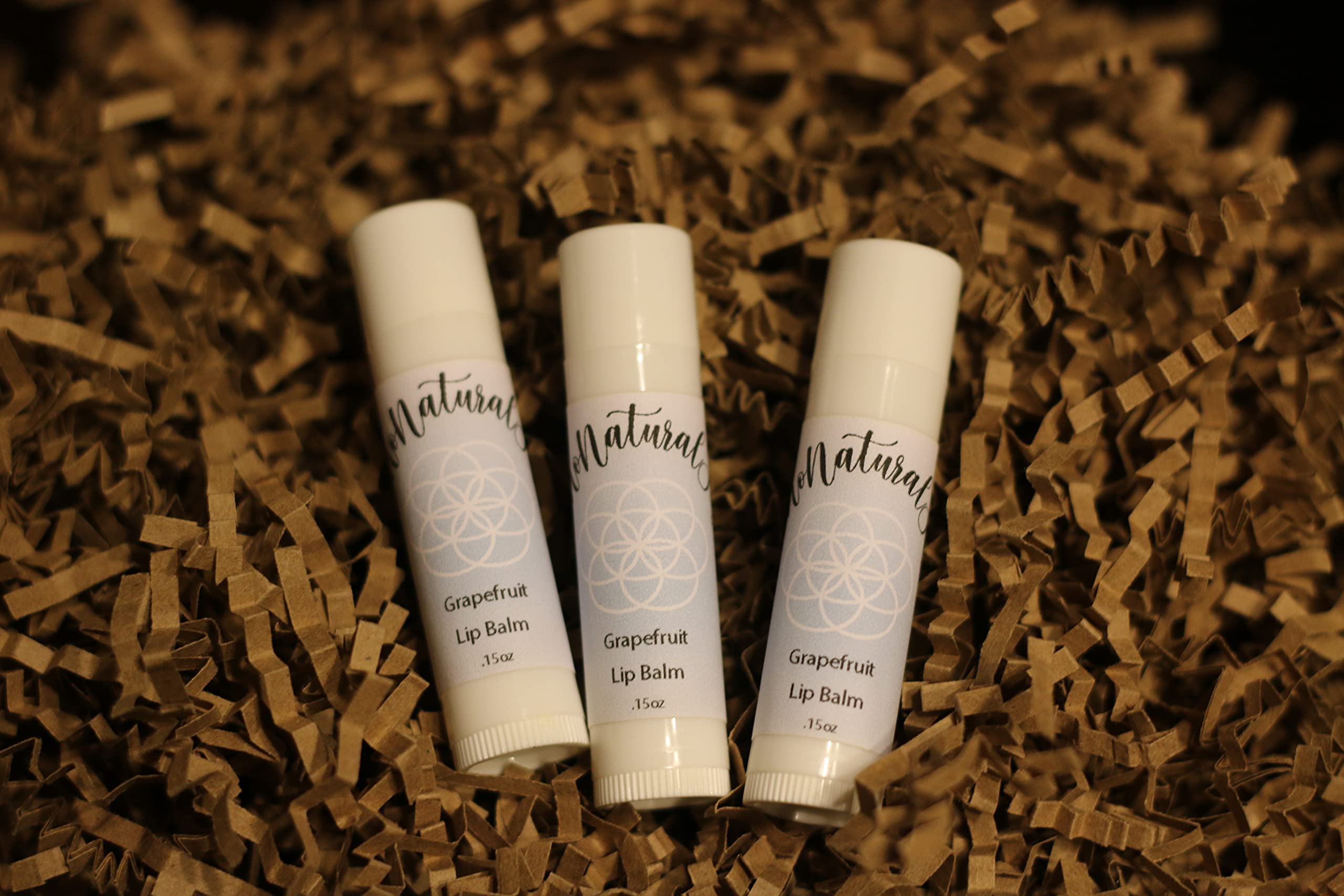 Peppermint Lip Balm .15oz (5 Pack) - Moisturizing & Hydrating Lip Care for Dry, Chapped Lips - Perfect for Winter, Travel & Daily Use