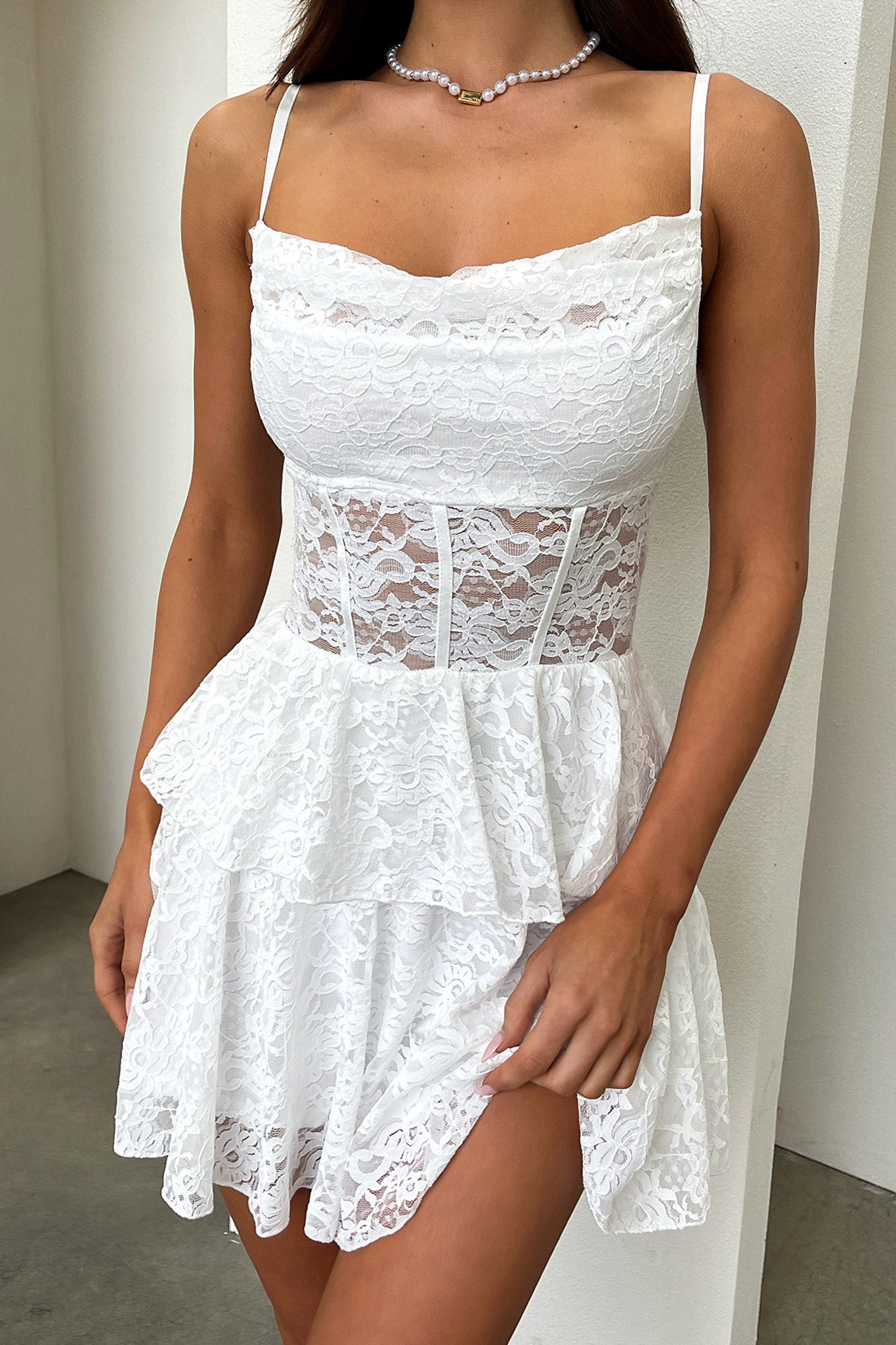 Bloom Dress - Elegant White Floral Summer Dress for Women | Perfect for Weddings, Parties & Beach Vacations