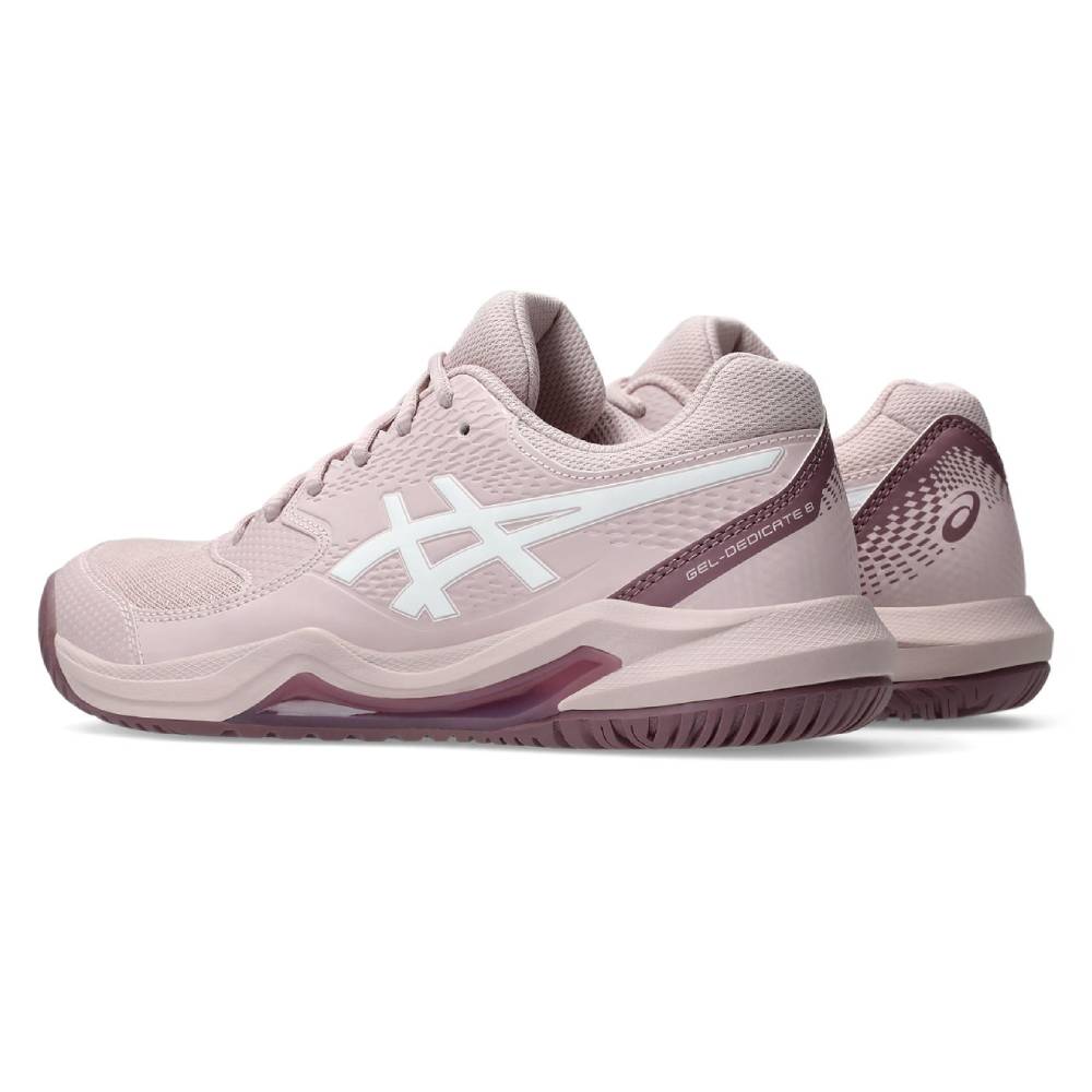 ASICS Gel Dedicate 8 Women's Tennis Shoes - Lightweight Stability Court Shoes for Women (Watershed Rose/White) | Perfect for Tennis, Pickleball & Casual Wear