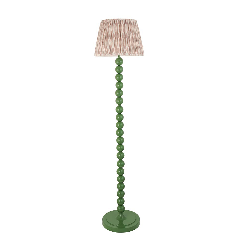 Auralis Ikat Floor Lamp with E27 Socket - Modern Handwoven Design for Living Room, Bedroom & Office Lighting