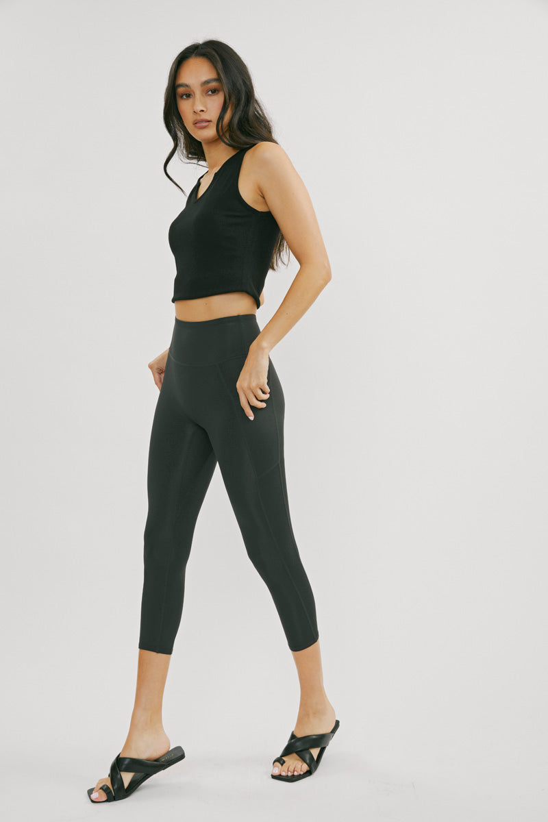 Best Demi High Rise Active Leggings for Women - Yoga, Running & Workout - Comfortable & Breathable Workout Pants for Gym & Everyday Wear