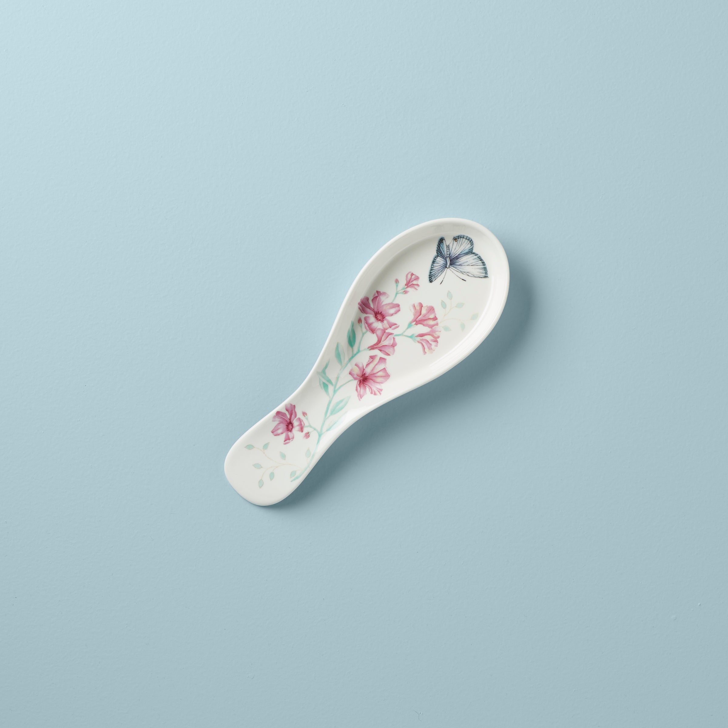 Butterfly Meadow Ceramic Spoon Rest - Elegant Kitchen Utensil Holder for Cooking & Serving - Perfect for Stovetop, Countertop, and Dining Table Use
