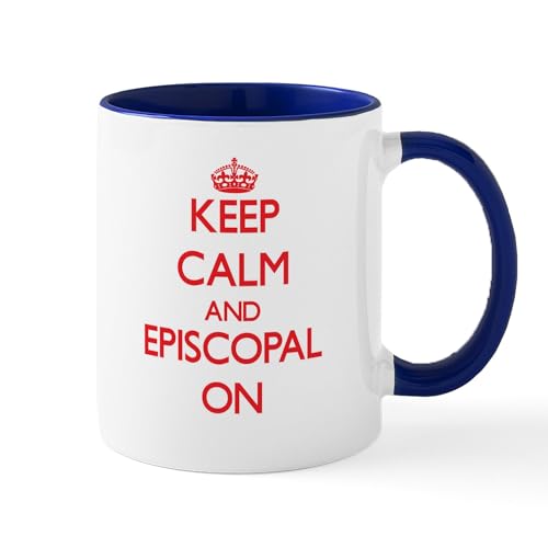 White/Navy Inside - EPISCOPAL Mugs