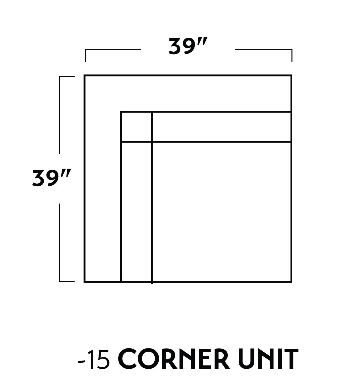 Parmer Corner Unit - Space-Saving Corner Shelf for Home & Office Organization | Perfect for Living Room, Bedroom, and Kitchen Storage