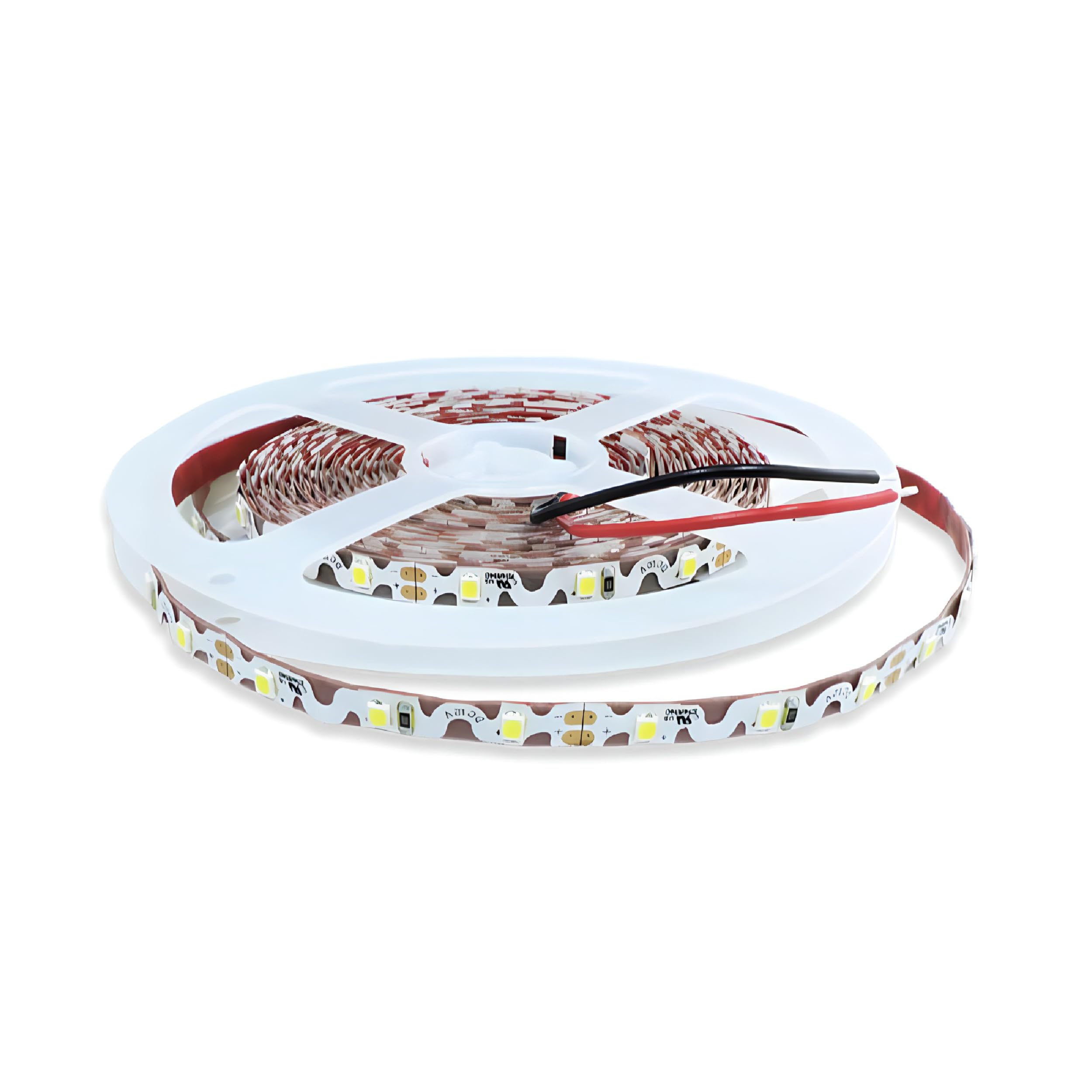 12V 16.4ft UL Listed Warm White LED Strip Lights - 2835 SMD Zig-Zag Design, Dimmable 660lm/m, 300 LEDs, IP33 Non-Waterproof for Home Decoration, Bedroom Lighting, and DIY Projects