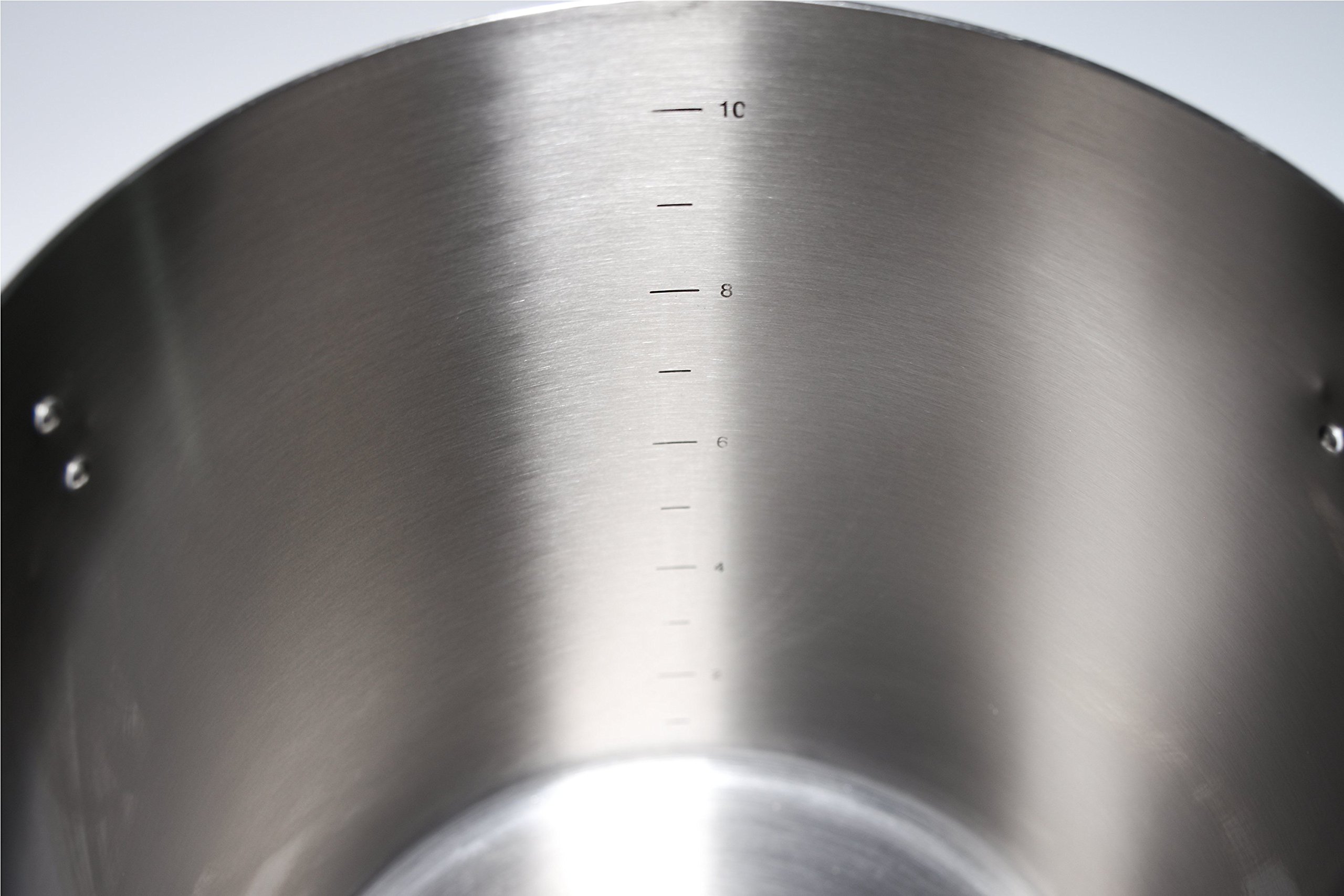 Northern Brewer - 10 Gallon Stainless Steel Brew Kettle with Volume Markings | Professional Home Brewing Equipment for Beer, Wort & Mead Making | Perfect for Homebrewers & Craft Beer Enthusiasts