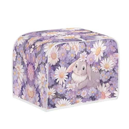 Easter Day Rabbit Floral Purple