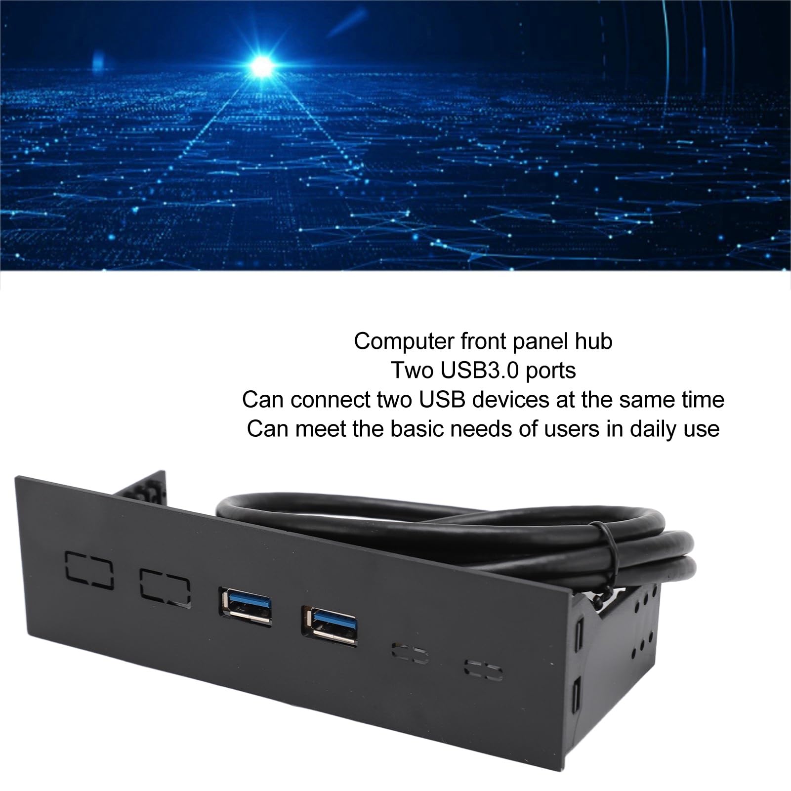 USB 3.0 Front Panel Hub with 4 Ports - 5.25