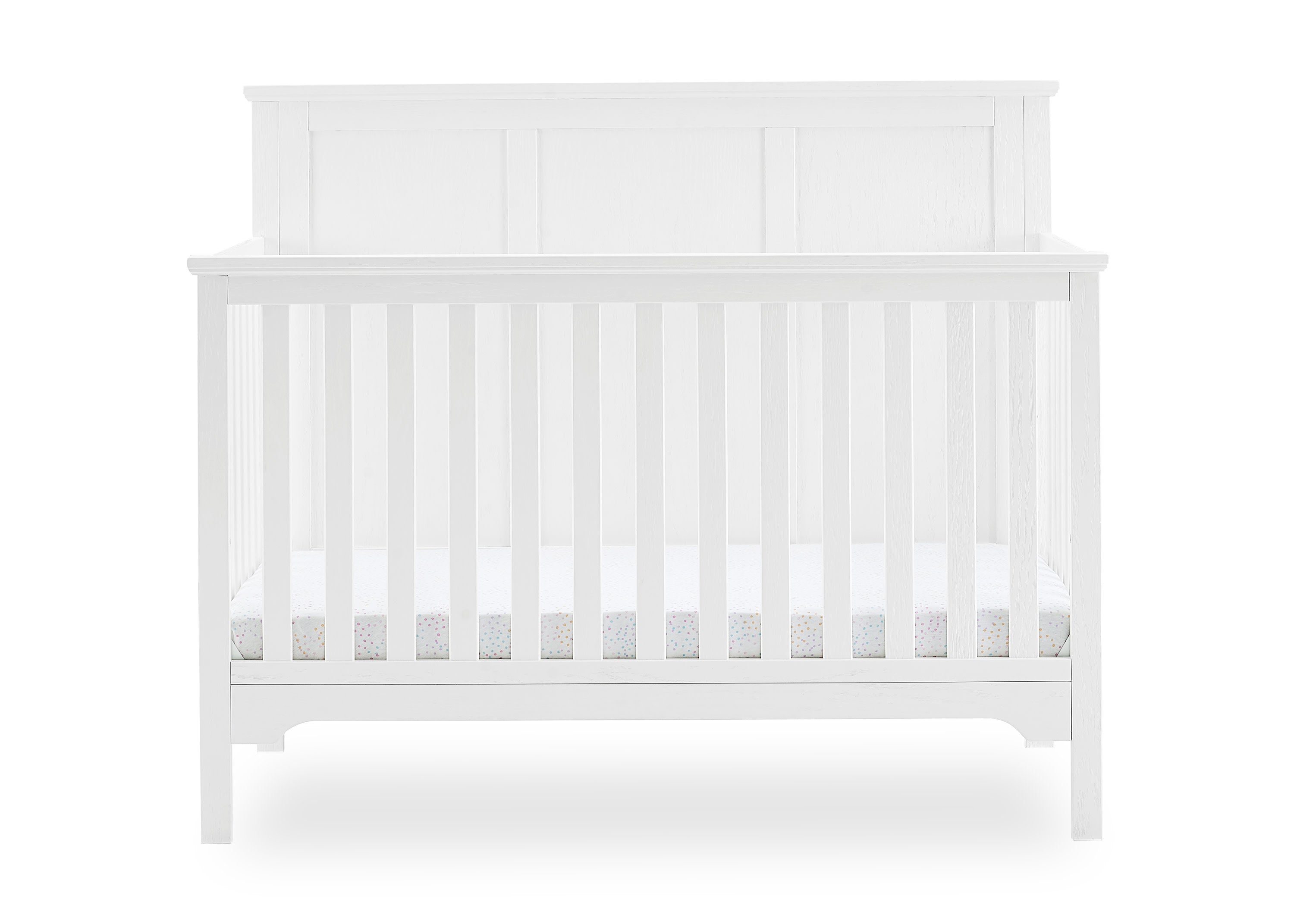 Sweet Beginnings Sage Flat Top 6-in-1 Convertible Baby Crib - Nursery Furniture for Newborn to Toddler | Perfect for Modern Nursery, Bedroom & Daycare