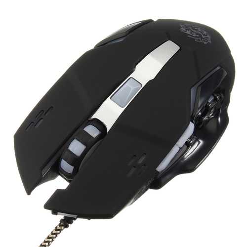 6 Buttons 2400DPI Adjustable USB Wired Optical Gaming Mouse for PC & Laptop - Perfect for FPS, MMO & Office Work