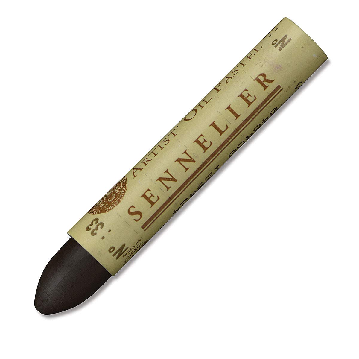 Sennelier Artist Oil Pastels - Sepia Color | Premium Soft Oil Crayons for Professional Artists & Sketching | Ideal for Drawing, Blending & Layering Techniques