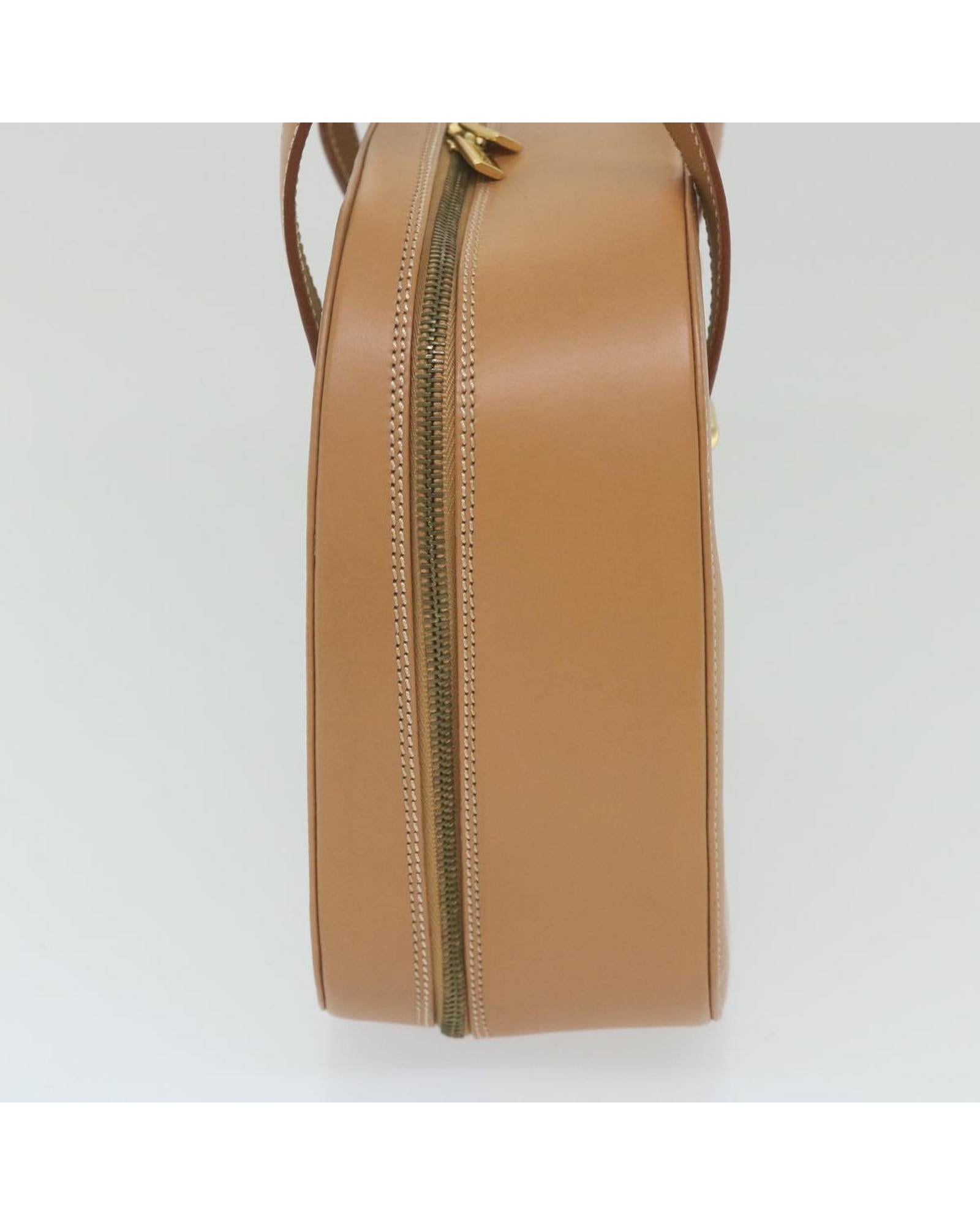 Luxury Italian Beige Leather Handbag with Dust Bag - Perfect for Work, Travel & Everyday Use
