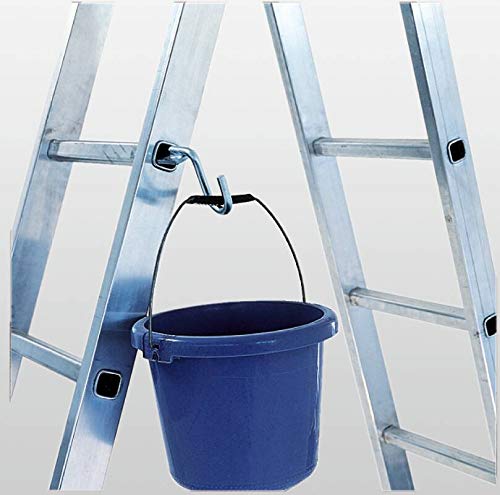 Günzburger Steigtechnik 19115 DIY Ladder - Heavy Duty Aluminum Extension Ladder for Home Improvement, Construction & Roofing | Adjustable Height, Lightweight & Portable | Perfect for Indoor & Outdoor Use