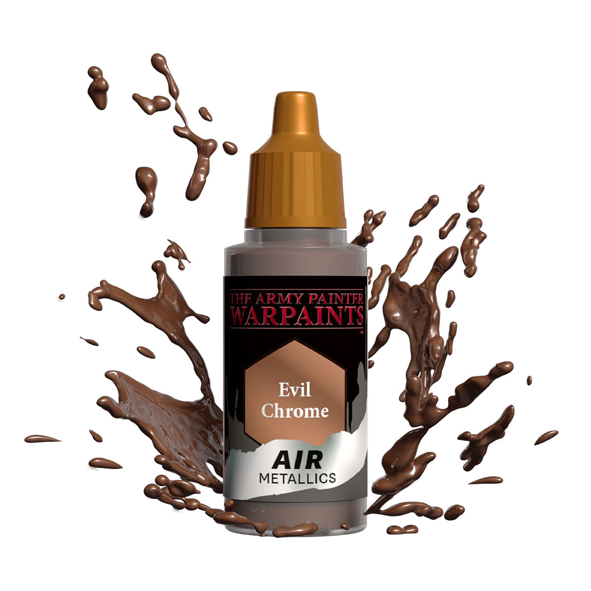 Warpaints Air Metallics: Evil Chrome - Premium Metallic Paint for Miniatures & Models - Perfect for Warhammer, Cosplay & DIY Crafts