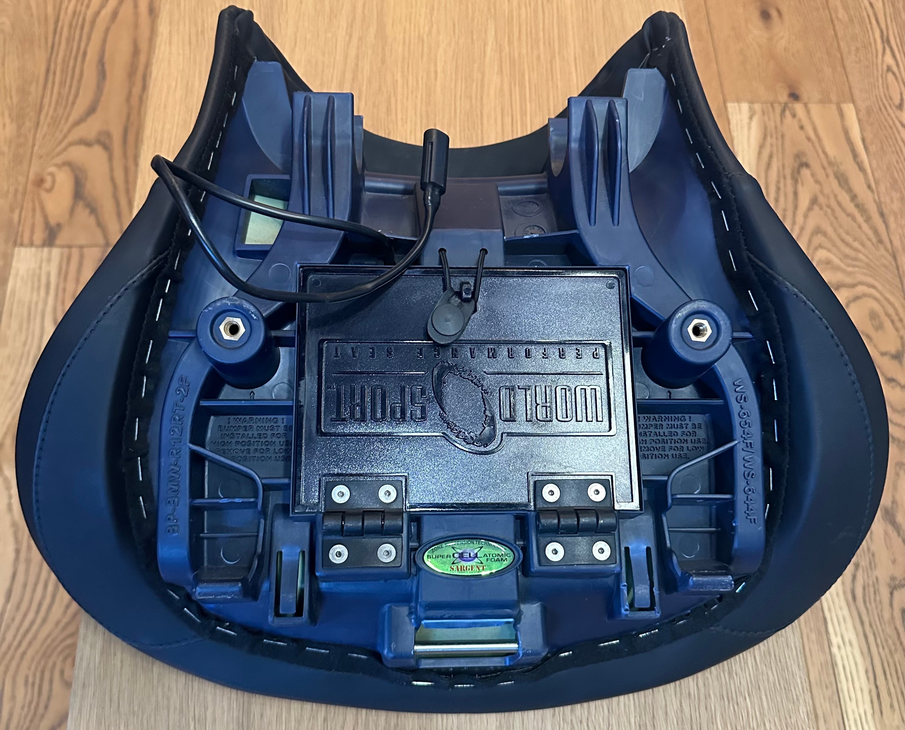 BMW R 1200/1250 RT (2014-2019 & 2020+) CFX/Metallic Silver Welt Front Seat - Low Version OEM Heated Seat Replacement | Perfect for Long-Distance Touring & Comfortable Riding
