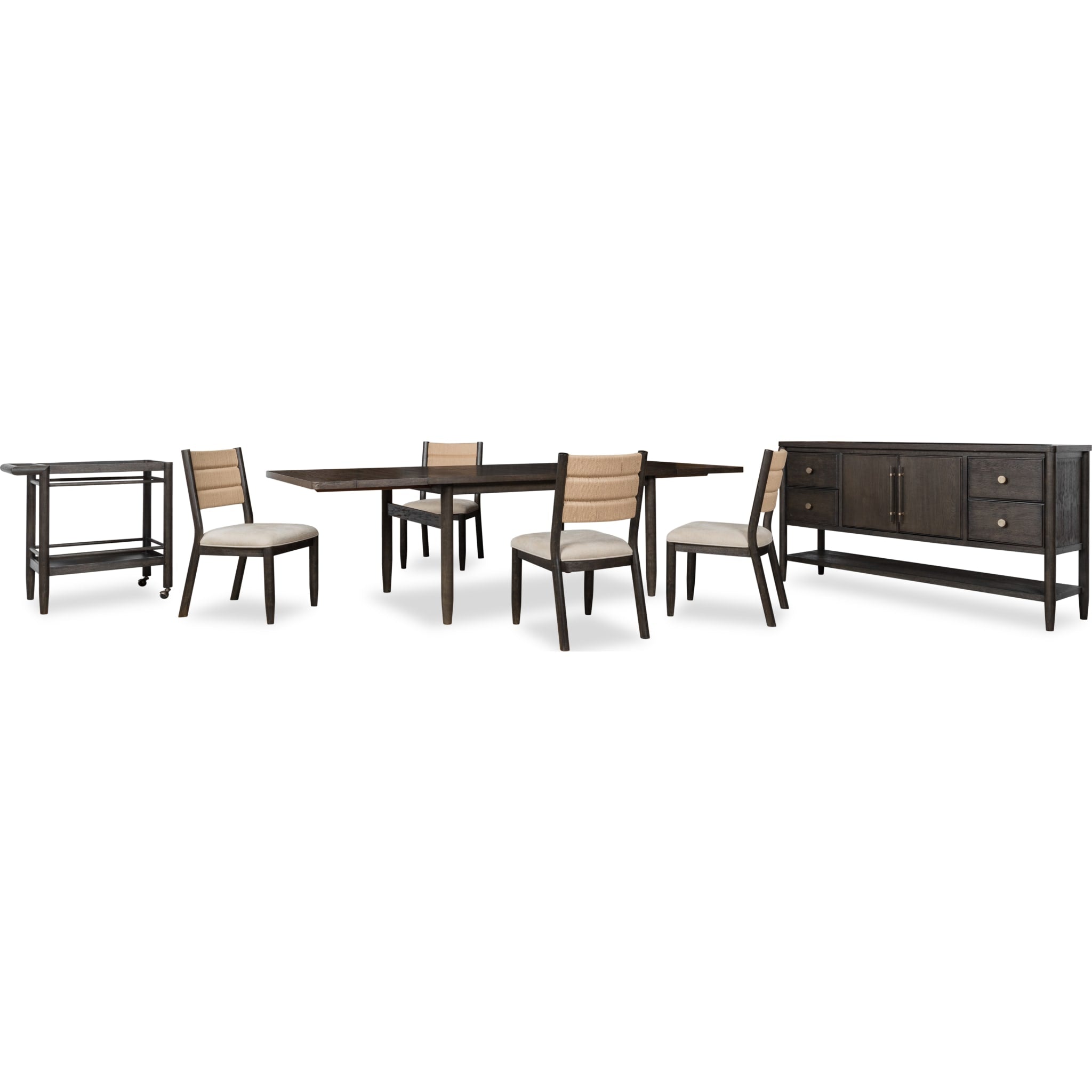 Rockport Double Extension Dining Table - Expandable Wooden Dining Table for 6-10 People - Perfect for Family Gatherings & Dinner Parties