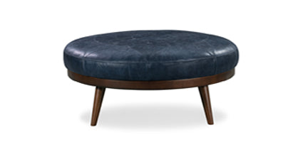 Premium Gio Leather Ottoman - Soft & Durable Footrest, Storage Bench, Living Room Decor - Perfect for Home, Office & Lounge Relaxation