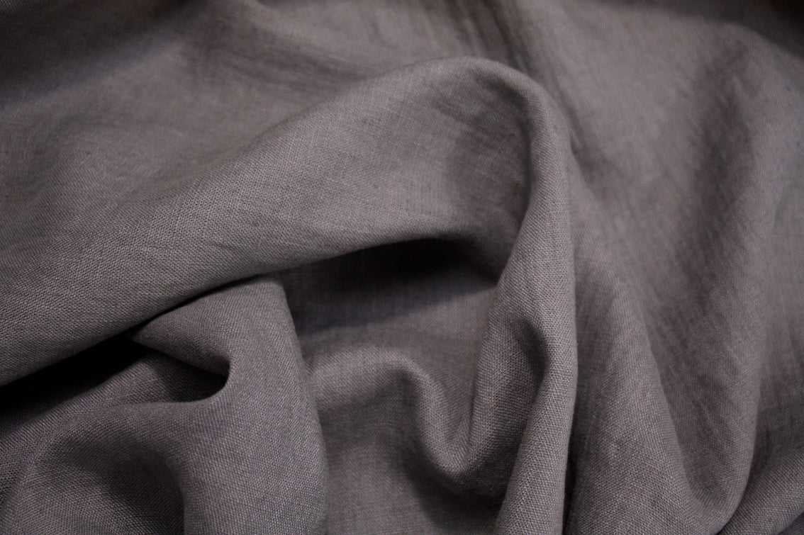 Premium Asphalt Washed Linen Fabric - Soft & Durable Natural Textile for Home Decor, Clothing & DIY Crafts | Perfect for Curtains, Upholstery & Fashion Sewing Projects