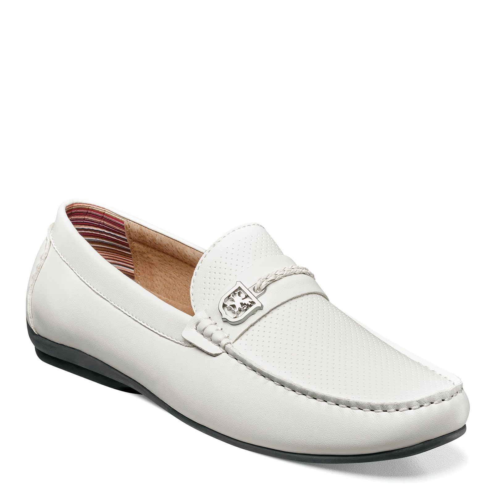 STACY ADAMS Men's Corvus Leather Loafers - Comfortable Slip-On Dress Shoes for Business, Office & Formal Occasions