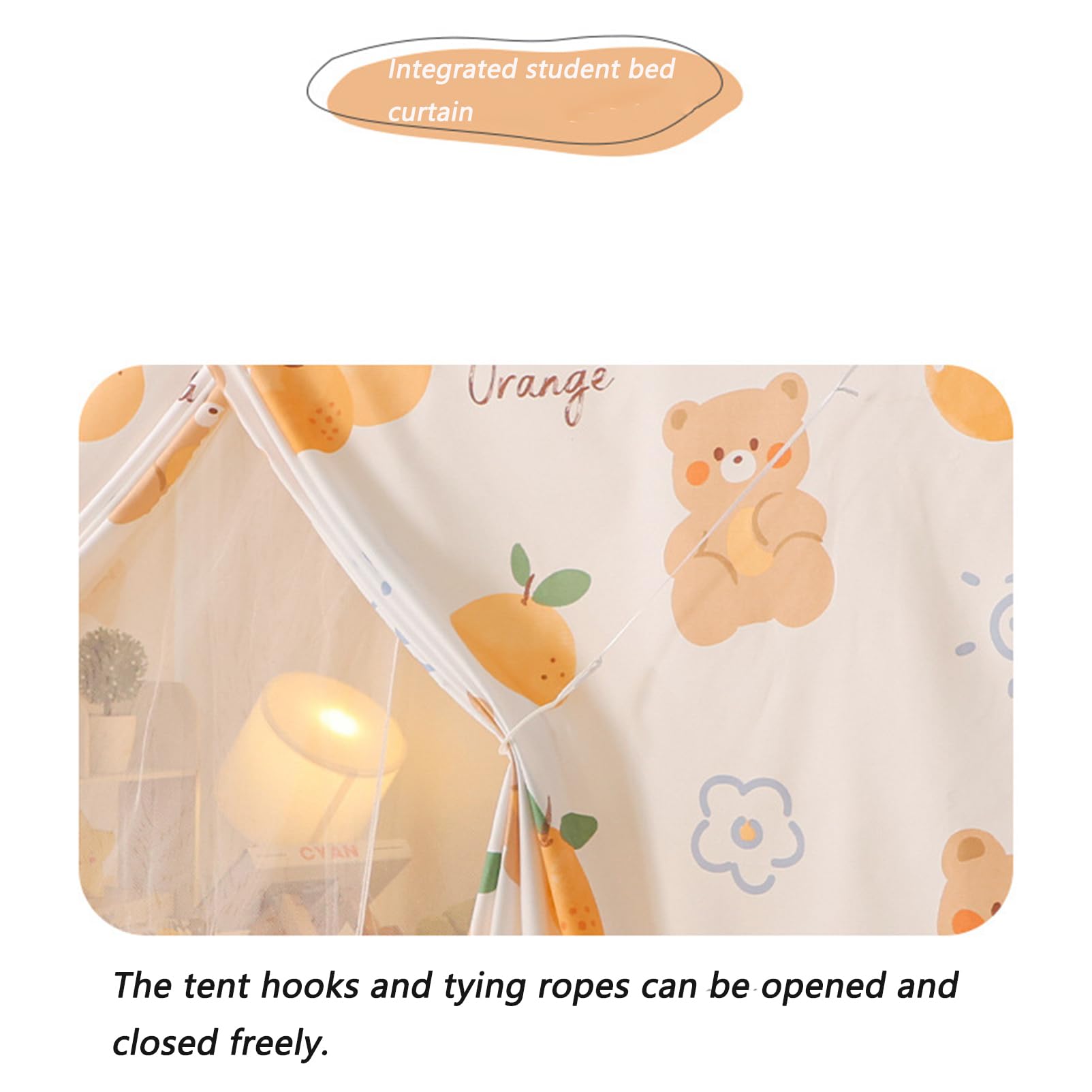 CYzpf Portable Mosquito Net for Bed - Breathable Hanging Canopy Curtains, Easy Installation for Dorm, Bedroom & Indoor Use | Perfect for Students, Travel & Cozy Sleep