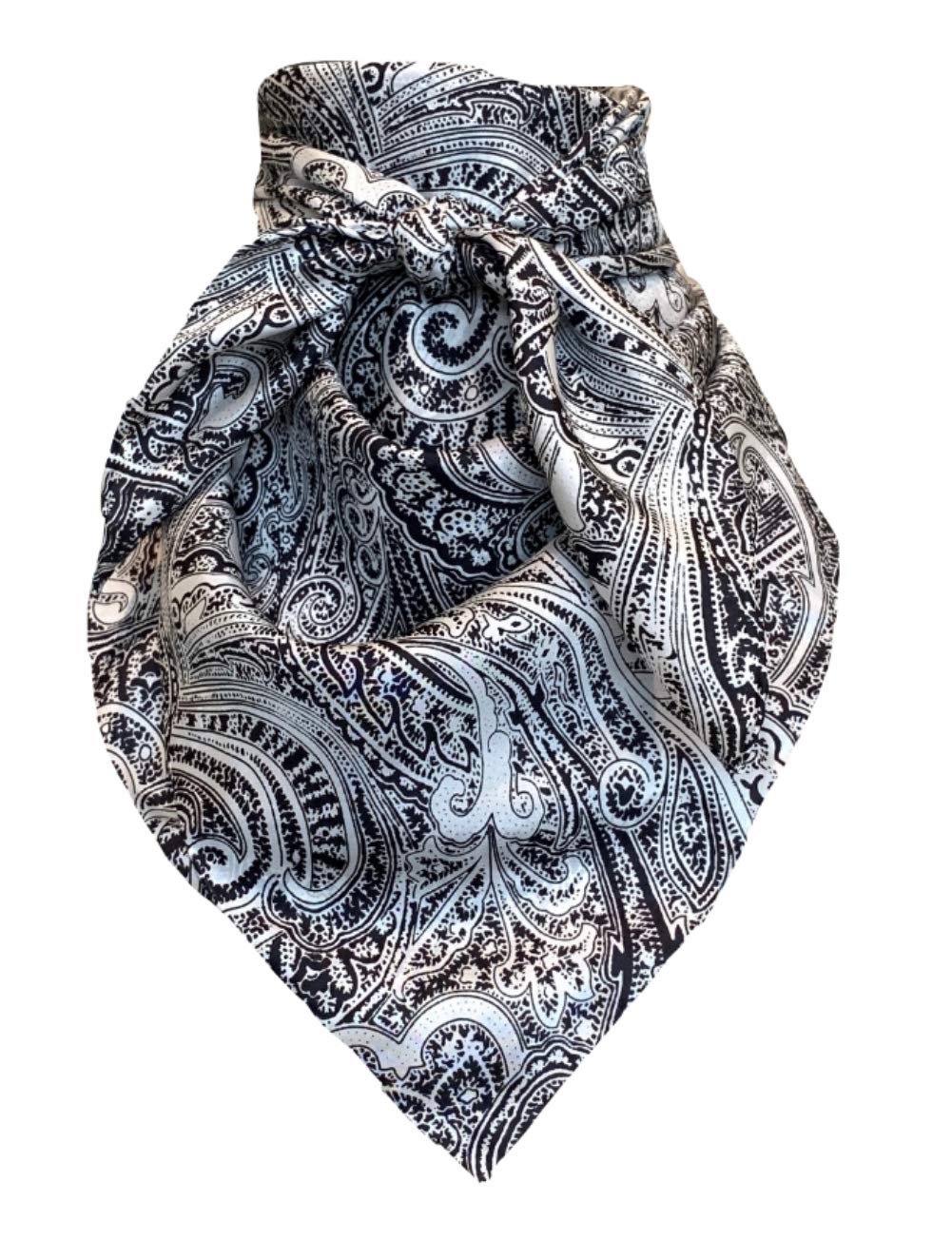 Wyoming Traders 100% Silk Frontier Calico Cowboy Wild Rag Bandana Scarf - 42 Inch Western Style Neckwear for Men & Women (Multiple Colors) - Perfect for Rodeo, Horseback Riding & Outdoor Adventures