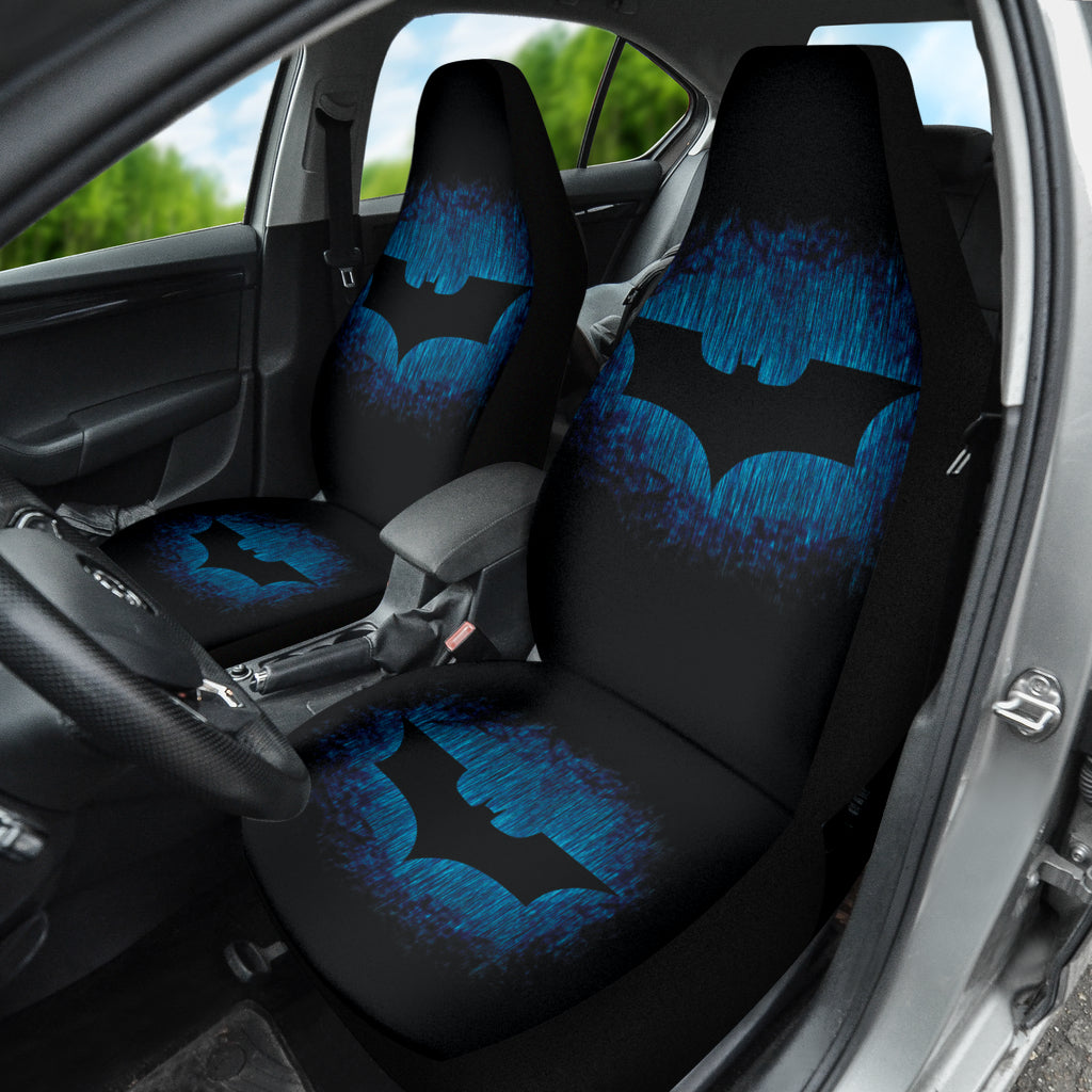 Batman Logo Car Seat Covers for Cars - DC Comics Superhero Design - Universal Fit for Most Vehicles - Perfect for Batman Fans, Gifts & Themed Car Accessories