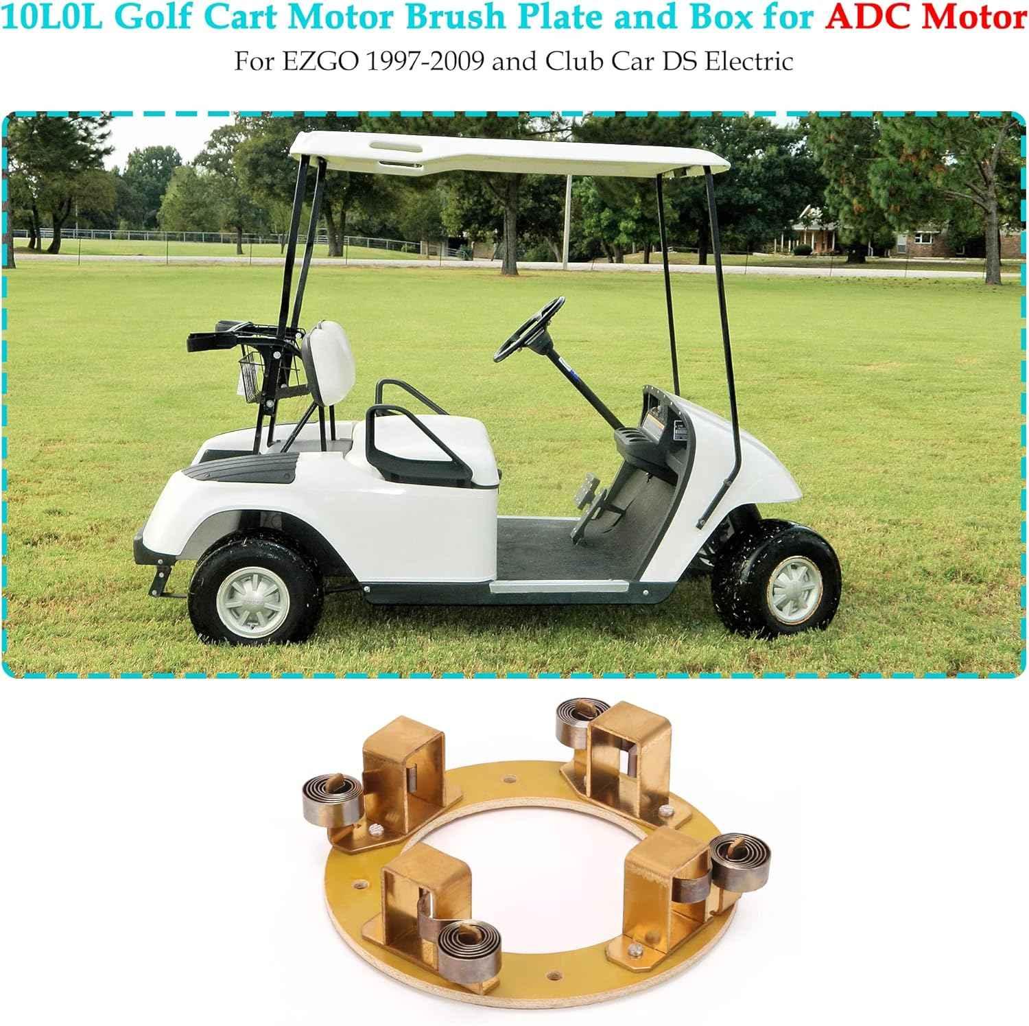 Golf Cart ADC Motor Brush Holder Plate for EZGO 1997-2009 & Club Car 10L0L - Replacement Part for Electric Golf Cart Maintenance & Repair