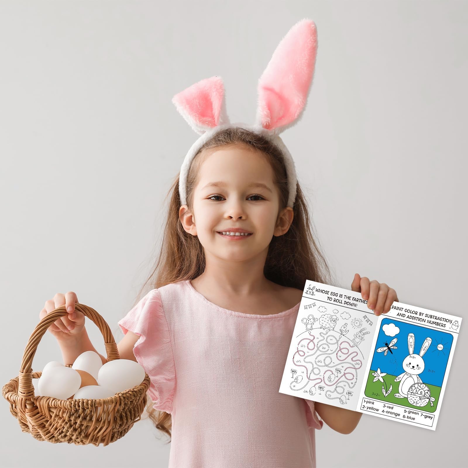 48PCS Easter Activity Books for Kids - Fun Coloring, Mazes & Find the Difference Games - Perfect for Easter Parties, Classroom Gifts & Goodie Bag Stuffers - Great for Holiday Celebrations & Learning Activities