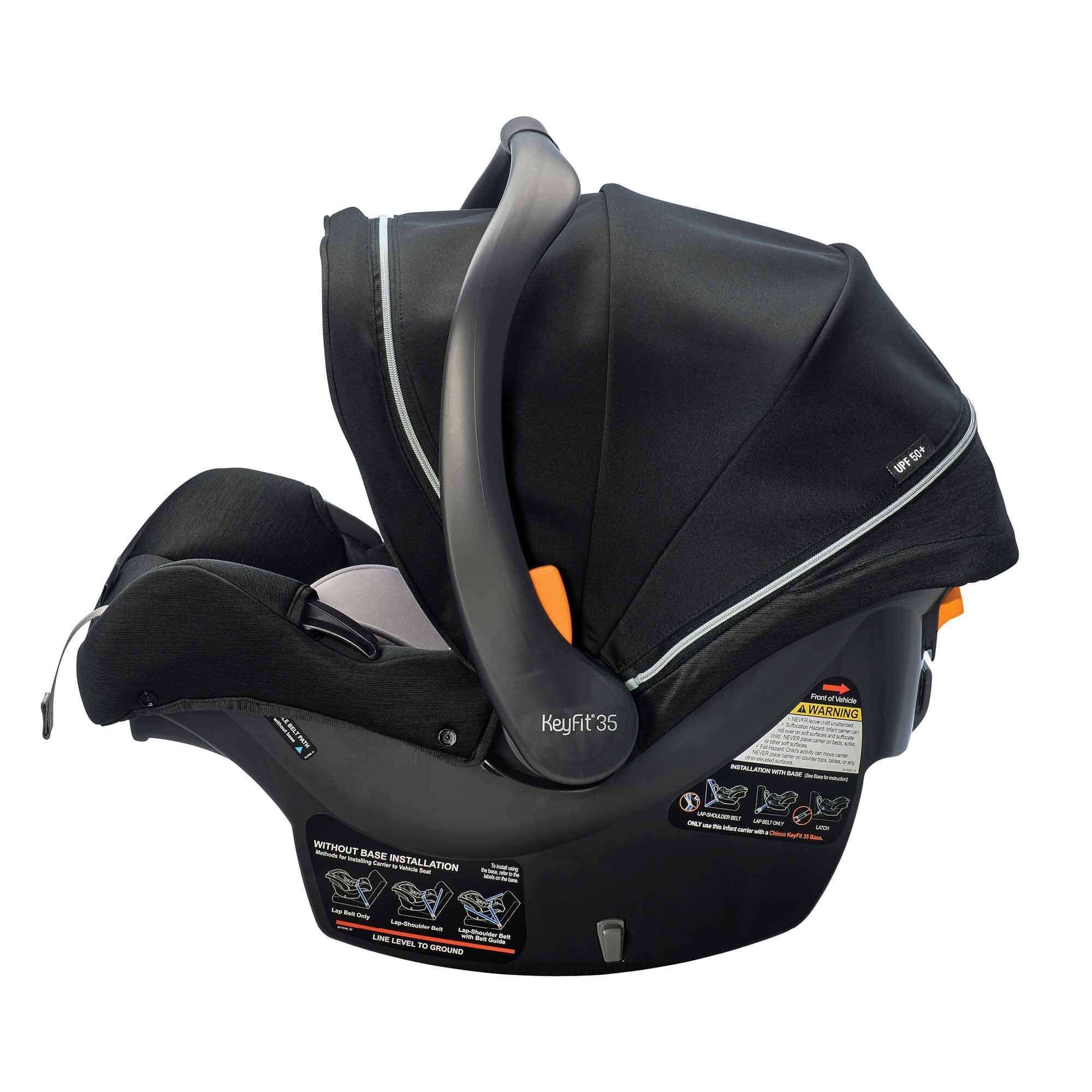 Chicco KeyFit 35 Zip ClearTex Infant Car Seat - Lightweight & Safe Baby Carrier for Newborns 4-35 lbs | Easy Installation for Cars, Travel & Everyday Use