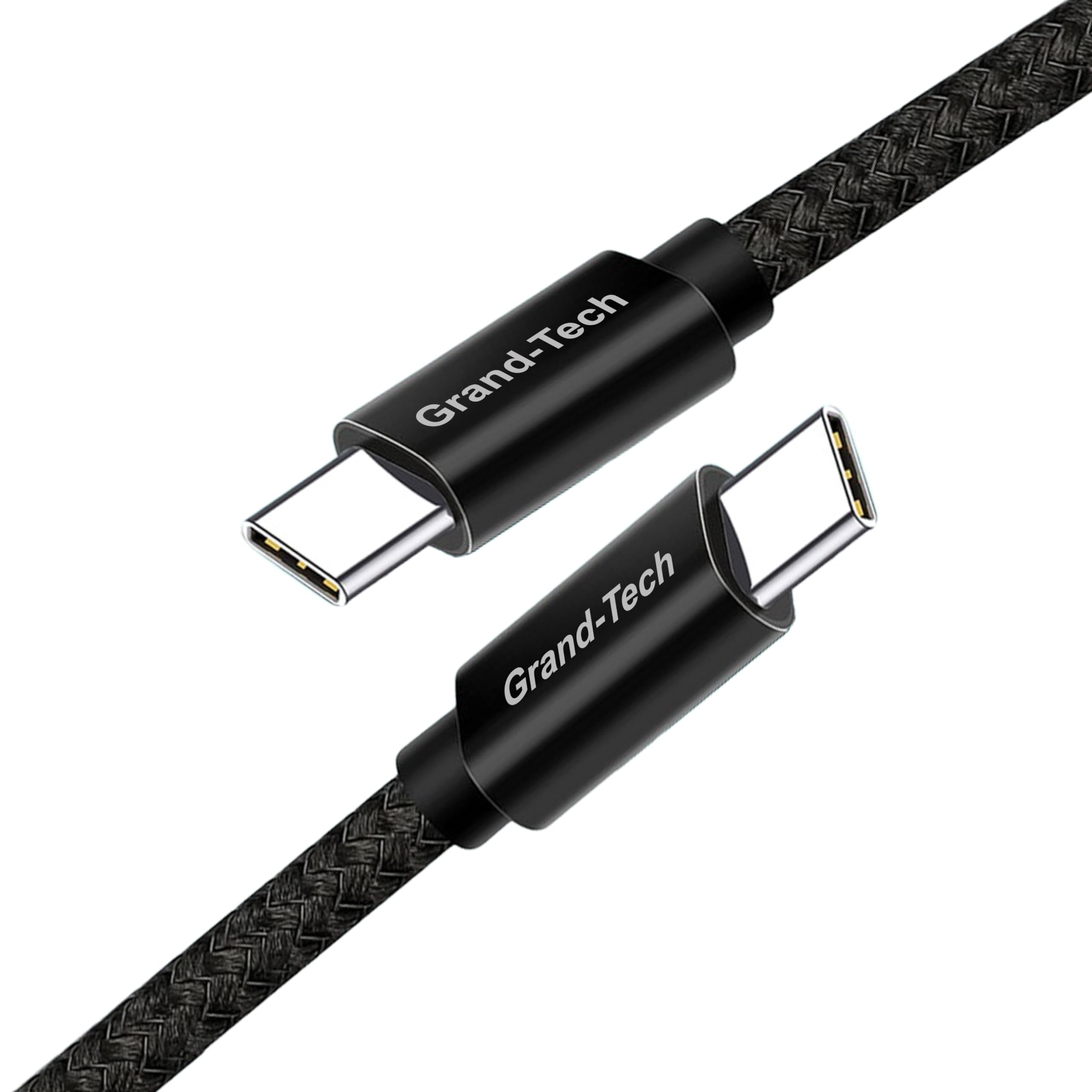 Fast Charging USB C to USB C Cable 1M - Compatible with Samsung Galaxy S21/S20/S22/S10/S9/S8, MacBook, Sony Xperia - Type C Charger Cord for Quick Power Delivery (Black) - Perfect for Home, Office & Travel Charging