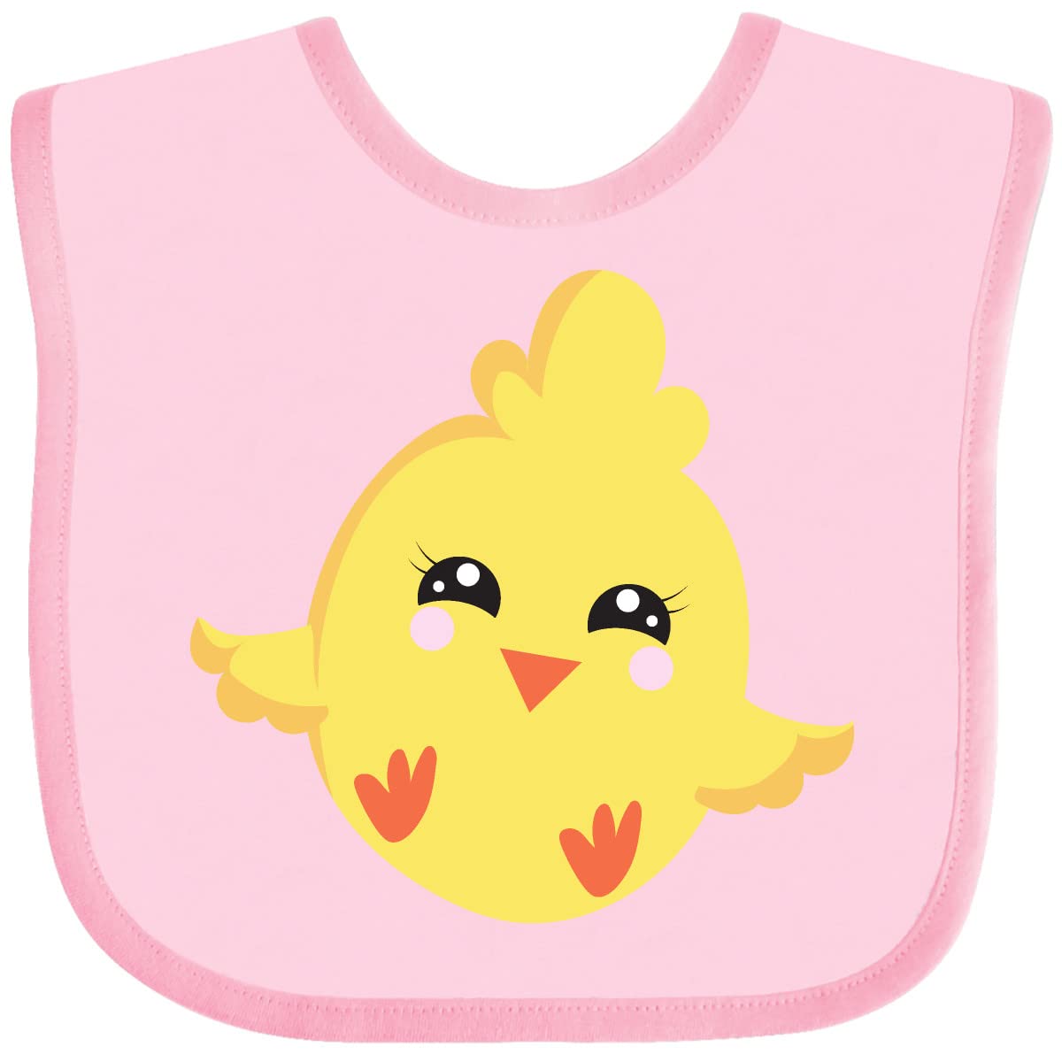 Inktastic Cute Chicken Baby Bib - Adorable Little Chick Design for Infants - Perfect for Feeding, Playtime, and Photo Shoots