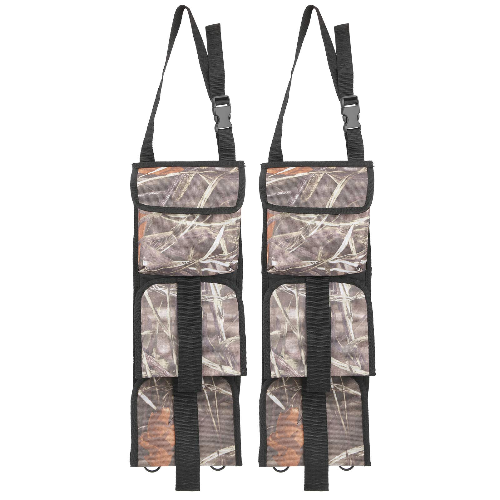 Durable 600D Oxford Car Front Seat Gun Sling Bag with Multiple Pockets - 2 Pack Portable Tactical Storage for Pistols, Ammo & Gear - Perfect for Vehicles, Trucks & Road Trips