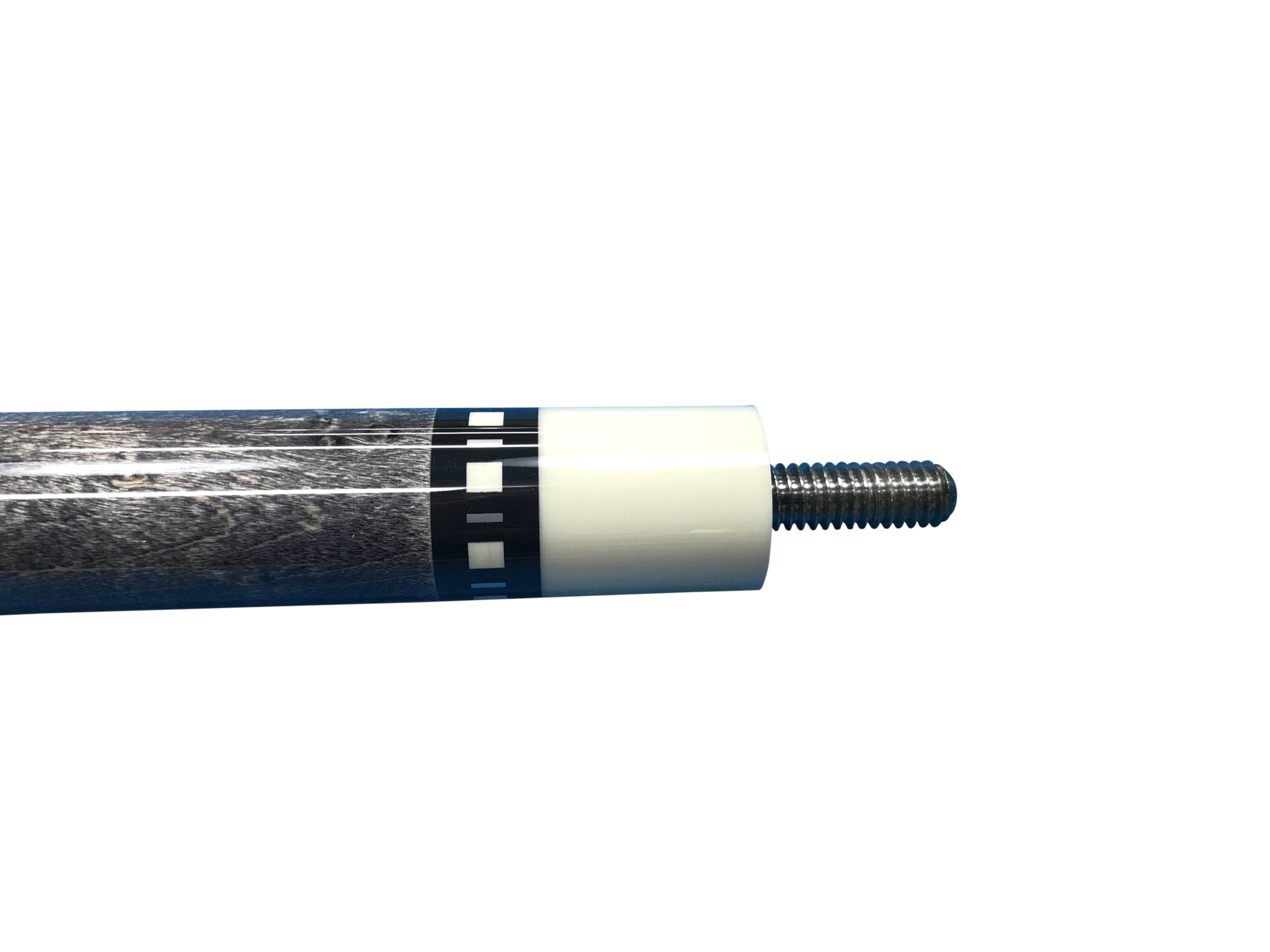 Meucci SB1-S Handcrafted Smoke Grey Stain Pool Cue Stick with Hard Case - Perfect for Professional Tournaments and Home Game Rooms