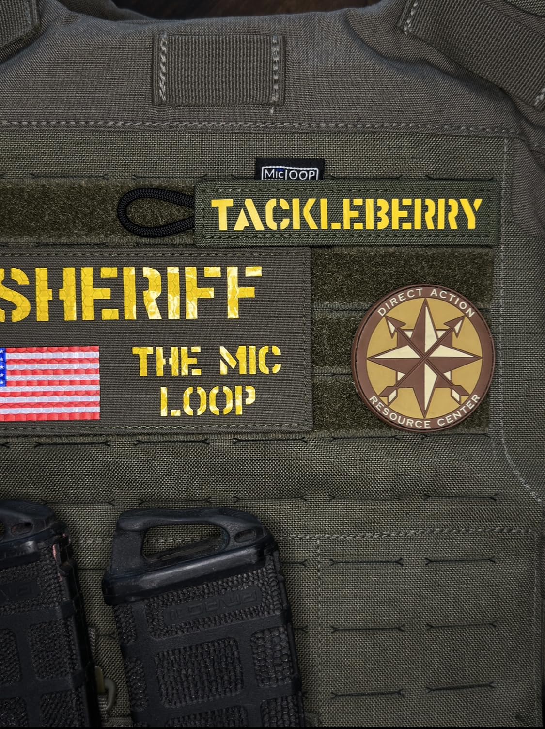 Secure & Portable Micro Radio Mic Clip for Police & Law Enforcement - Name Tape Size - Perfect for Patrol Duty, Public Safety & Field Operations