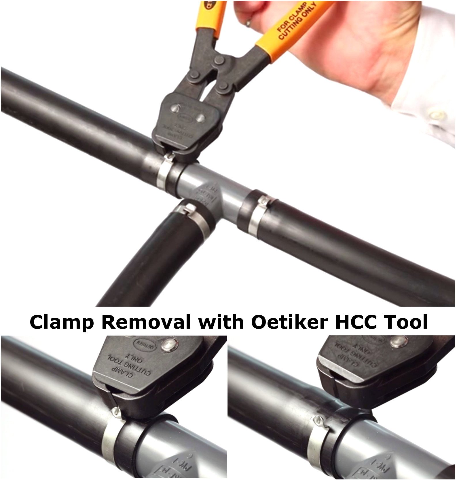 Oetiker 16700013 Stepless Ear Clamp - One Ear Hose Clamp 12mm to 14.5mm ID Range (Pack of 100) - Perfect for Automotive, Plumbing & Industrial Hose Connections