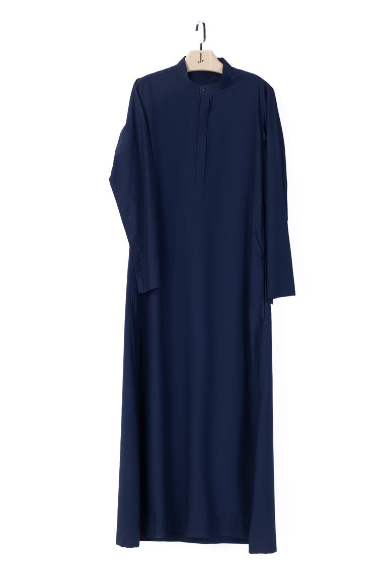 Premium Blended Navy Blue Jubba by J. Junaid Jamshed - Elegant Islamic Wear for Men, Perfect for Eid, Weddings & Special Occasions
