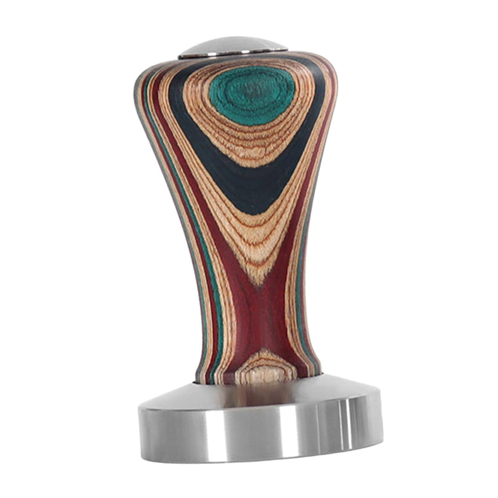 Premium 58mm Espresso Tamper with Solid Wooden Handle - Professional Coffee Distributor & Leveler Tool for Baristas - Perfect for Home Brewing & Cafe Use
