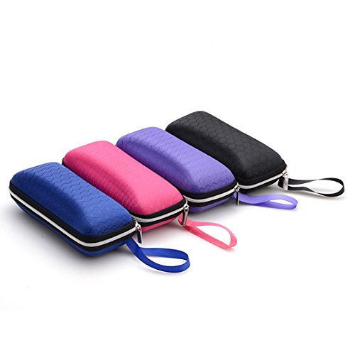 Stylish Eyewear Case with Zipper & Lanyard - Durable Sunglasses Storage Box for Women & Men | Perfect for Travel, Outdoor Activities & Daily Glasses Protection