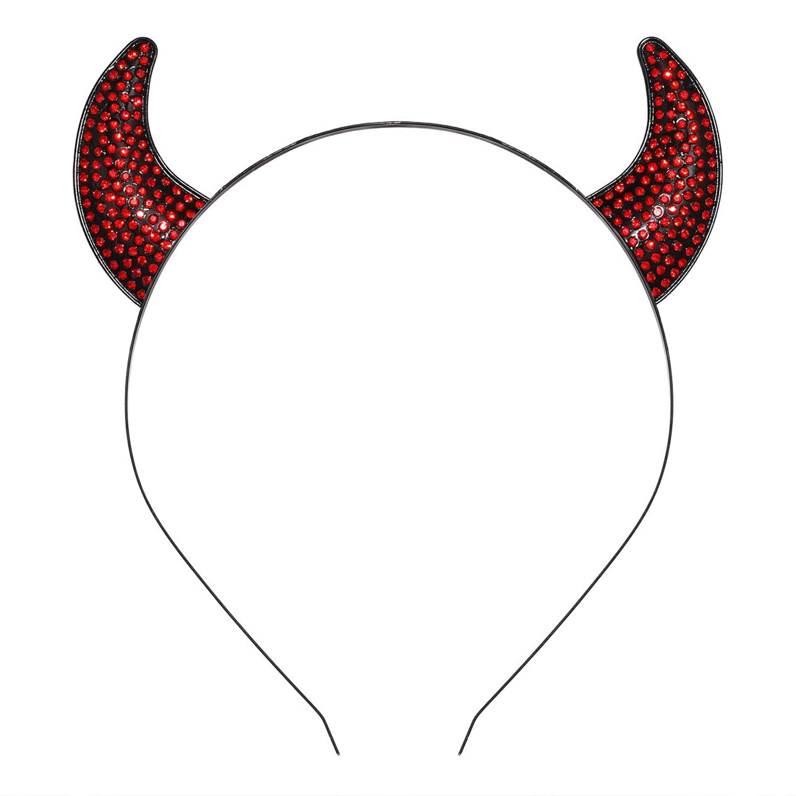 FAERLIIRY Halloween Headband - Glitter Devil Horns, Spider & Ghost Hair Accessories for Women & Kids - Perfect for Halloween Parties, Costumes & Cosplay