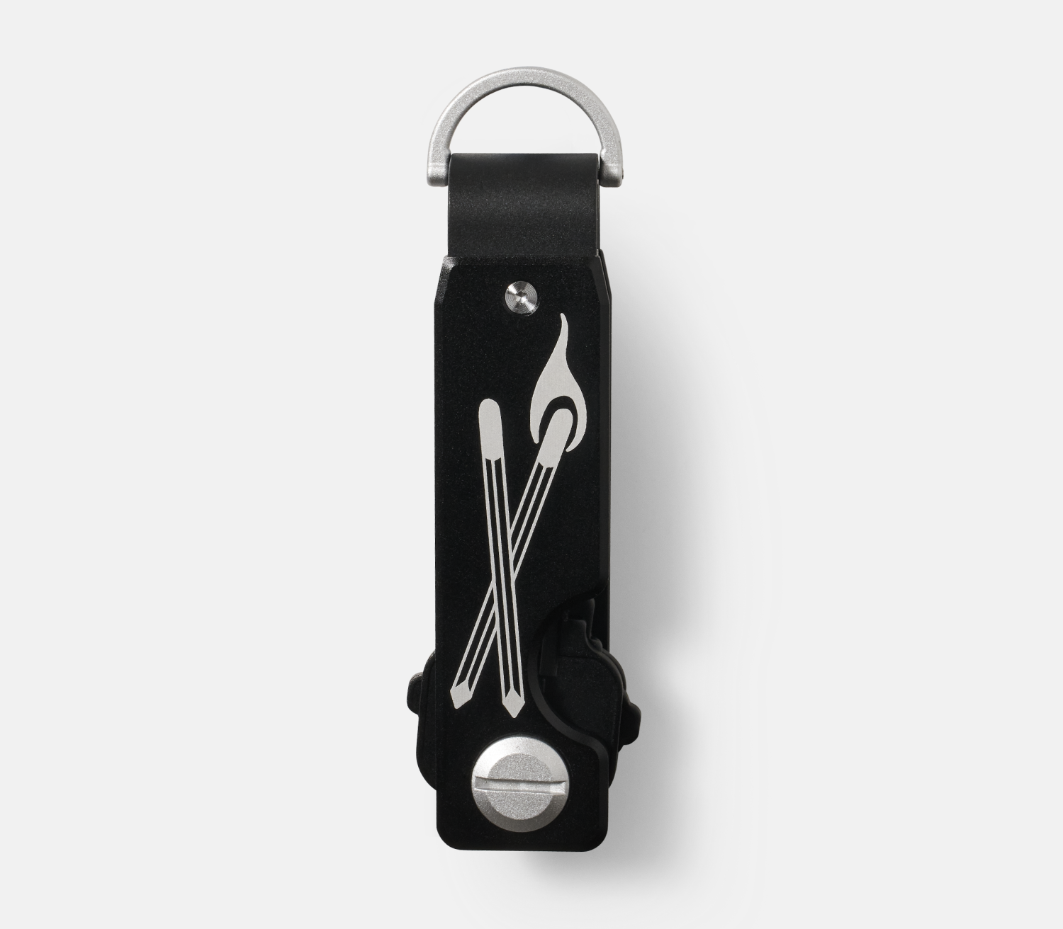 Ridge KeyCase - Premium Leather Key Holder with RFID Blocking | H.B. Nielsen Inspired Crossed Matches Design | Perfect for Home, Office & Travel Organization