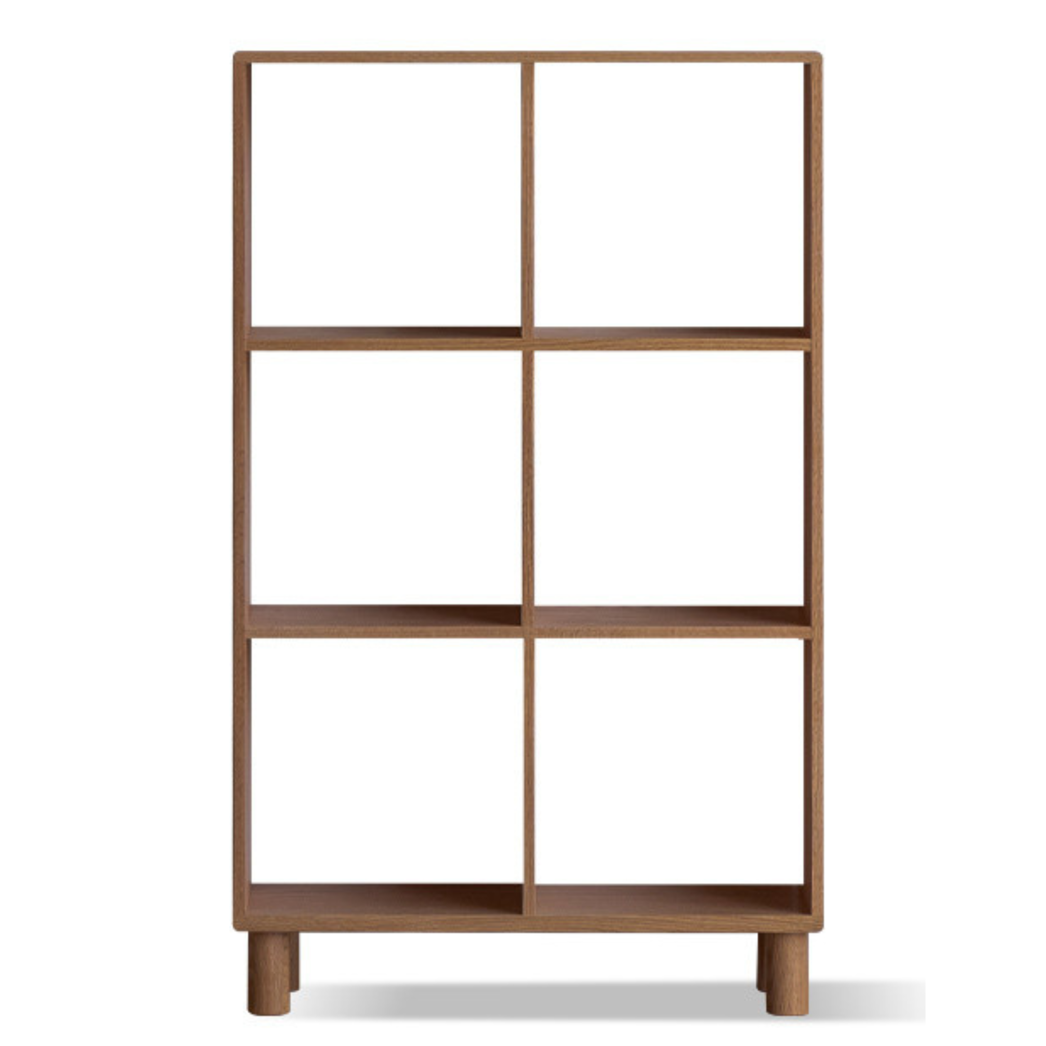 27x9.1x45.1 inch / 68.5x23x114.5 сm / Walnut color / Oak Bookshelf