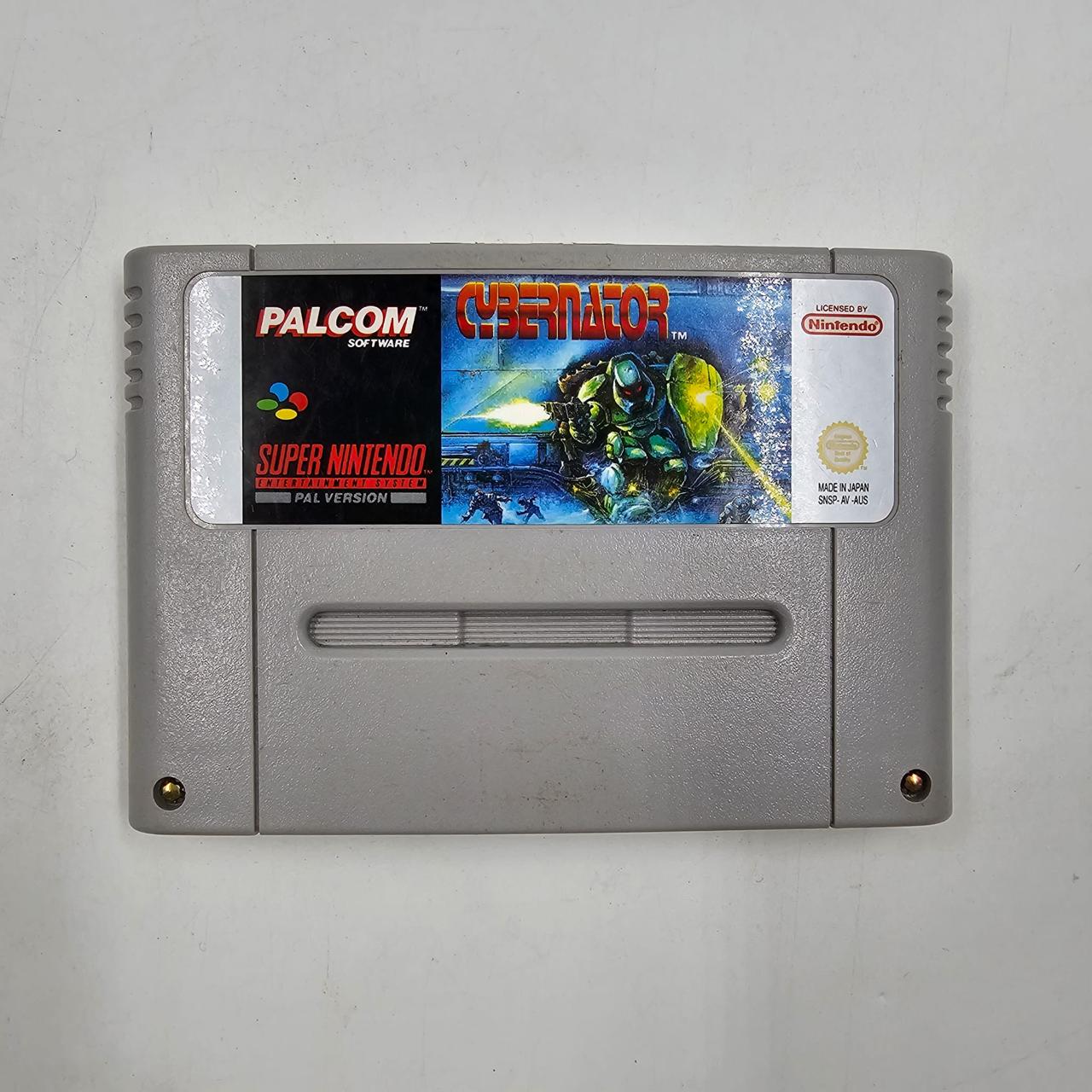 Cybernator Super Nintendo SNES Game Cartridge (PAL Version) - Classic 90s Action Game for Retro Gaming Enthusiasts | Perfect for SNES Console Collectors and Nostalgic Gamers
