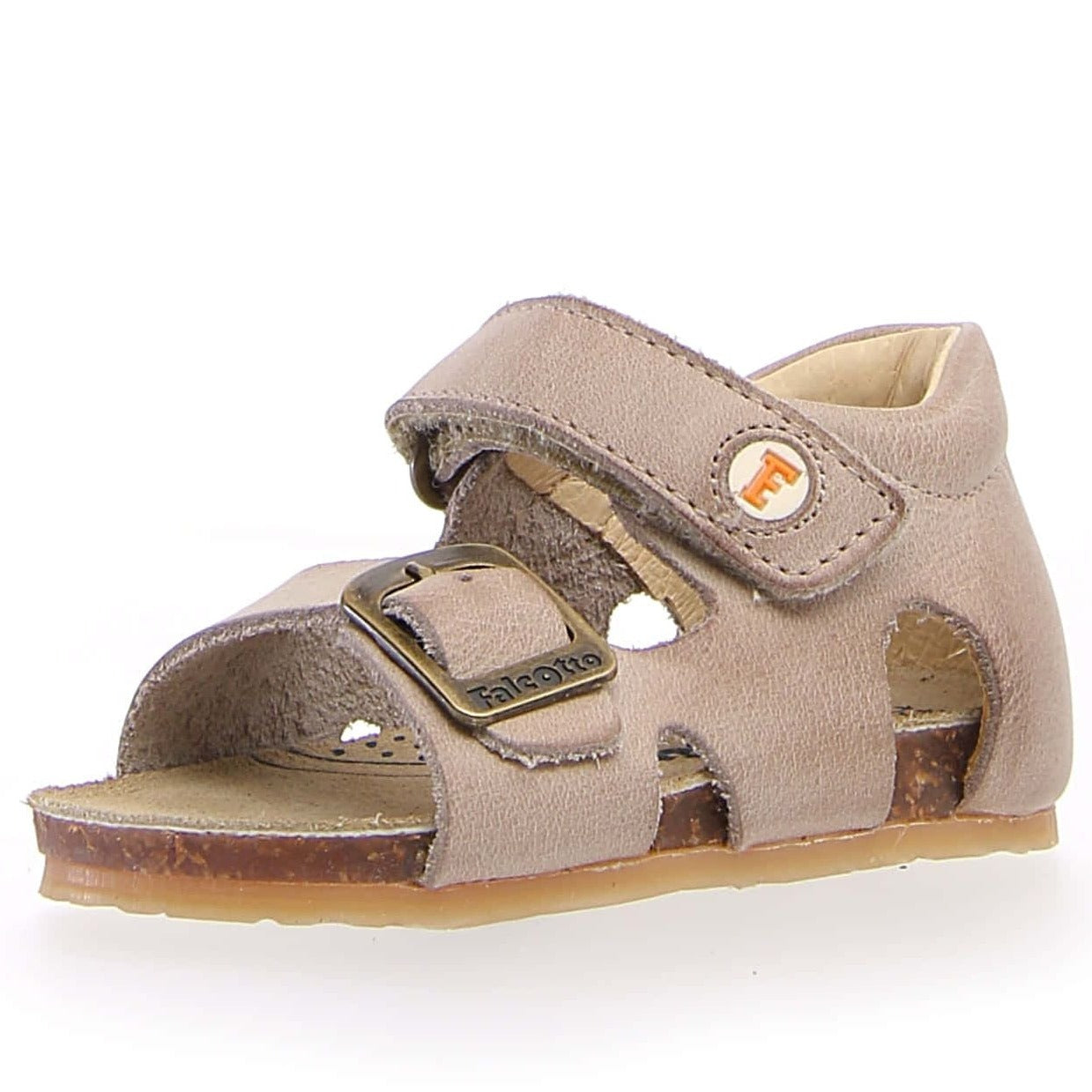 Falcotto Bea Boys and Girls Sandals - Lightweight Comfortable Summer Shoes for Kids, Breathable Adjustable Straps, Perfect for Beach, Pool, and Outdoor Play (Taupe)