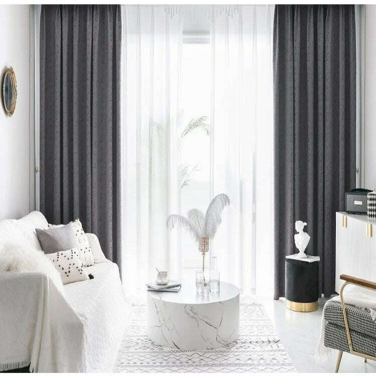 T.B. London Literary Lace Blackout Curtains - Steel Blue | Elegant Window Treatment for Bedroom & Living Room | Noise Reducing & Light Blocking Drapes
