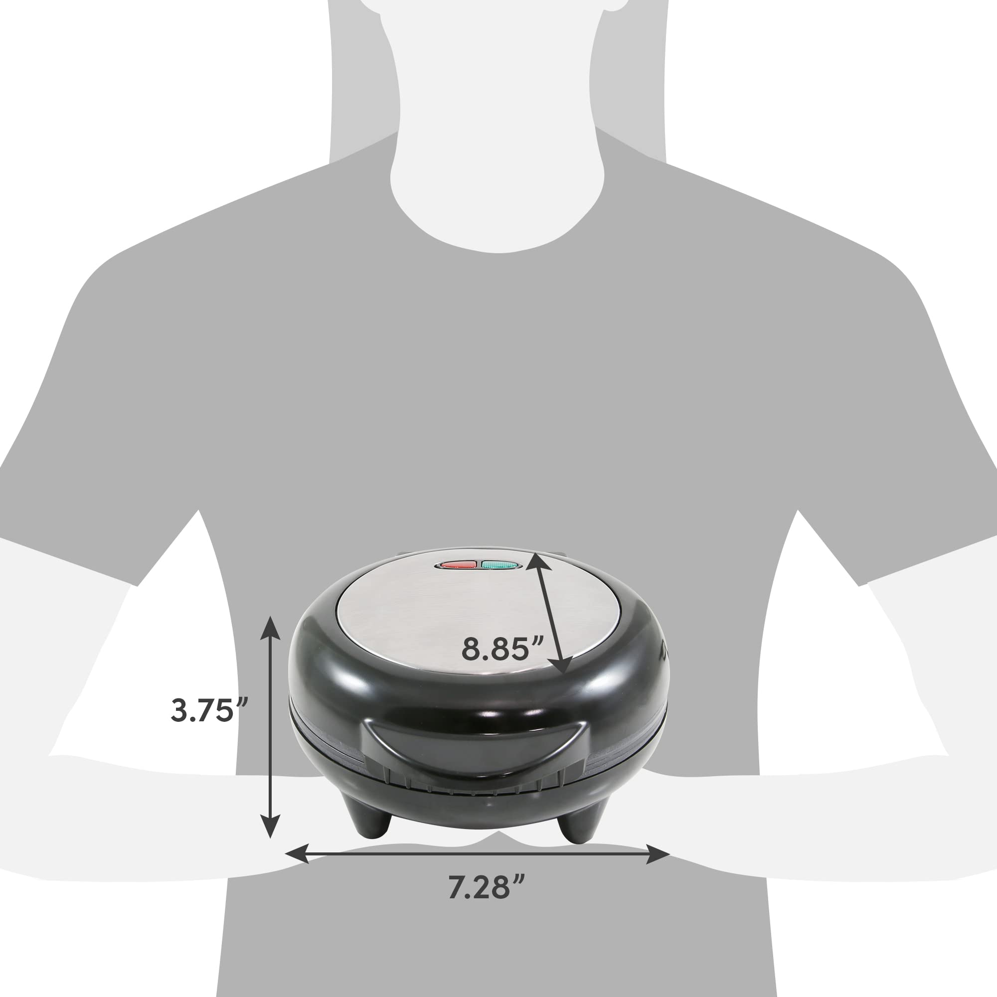 Elite Gourmet EOM205 Non-Stick Omelet Maker - 2 Individual 6.5