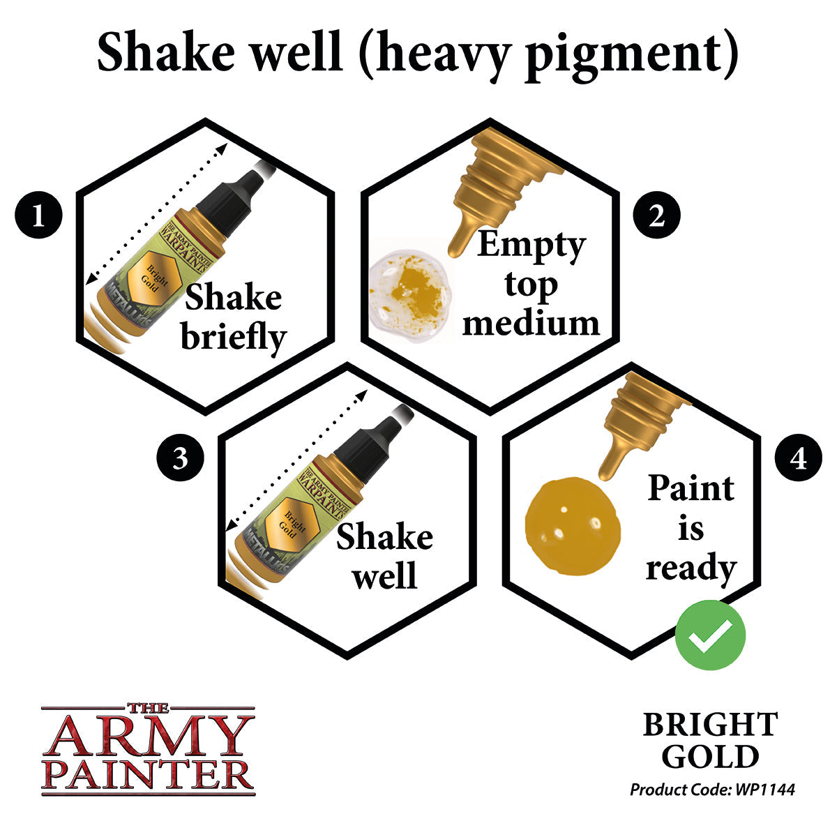 Warpaints Metallics Bright Gold - Premium Metallic Face & Body Paint for Cosplay, Halloween & Artistic Makeup - Shimmering Gold for Costumes, Events & Creative Designs