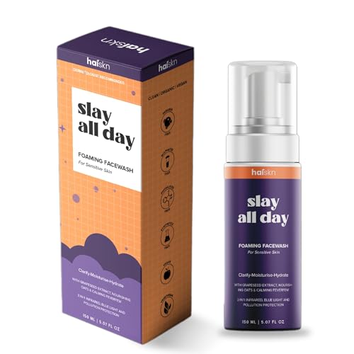 HAISKN Foaming Face Wash for Clear Skin - 150ml | Gentle Cleanser for Daily Use, Acne & Oil Control | Perfect for Morning & Night Skincare Routine