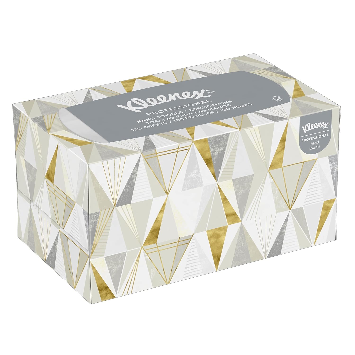 Kleenex® Pop-Up Paper Hand Towel Box, 120 Pulls (17011A) - Premium Disposable Hand Towels for Kitchen, Bathroom & Office Use